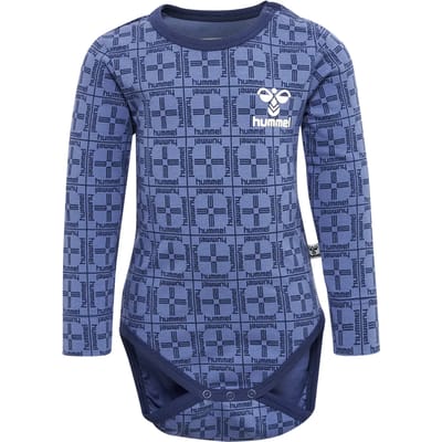 Hummel kinderbody met lange mouwen Hmlcheck L/S 216314