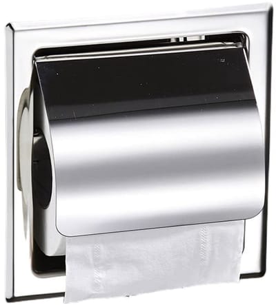 WC Rolhouder - Toiletrolhouder badkamer - Inbouw toiletrolhouder - rolhouder Zilver - toiletrolhouders - toiletrol houder - RVS - voor Badkamer - Toiletrolhouder