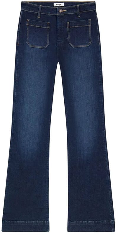 Wrangler 112351028 Flare Spijkerbroek Blauw 26 / 34 Vrouw