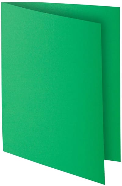 Exacompta 10x ROCK''S 210 Pak van 10 dossiermappen 210g/m2 24x32cm voor A4. - Dennengroen - 217104E