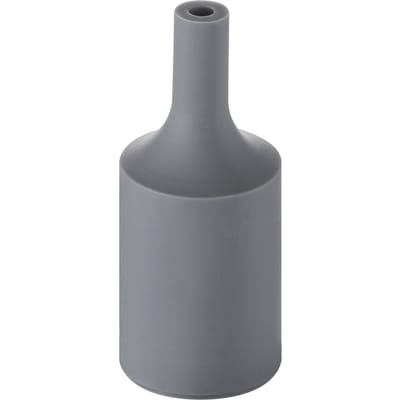 Home Sweet Home - E27 fItting decoratie huls - Grijs - 4/4/9.5cm - Rond - decoratie voor E27 lamphouder gemaakt van rubber - geschikt voor E27