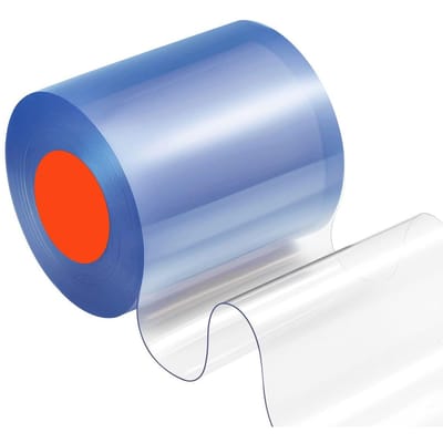 Rideau à lamelles Rideau de porte en PVC Rouleau de 50' x 8  Réfrigérateur Congélateur Plastique Transparent