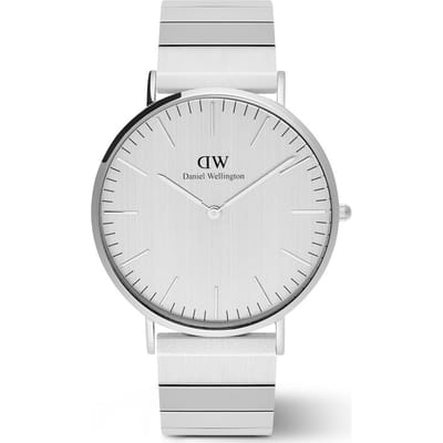 Daniel Wellington DW Watch Classic Piano Link Silver Unitone 40mm