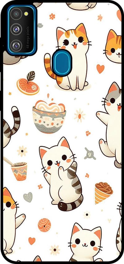 Smartphonica Telefoonhoesje Geschikt voor Samsung Galaxy M30s met katten opdruk - TPU backcover case cat design geschikt voor Samsung Galaxy M30s