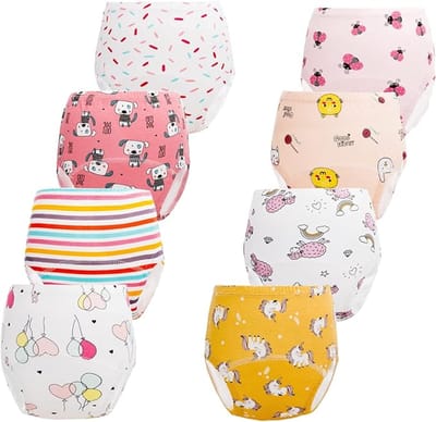 Baby Trainingsbroeken Luierbroekje oefenbroekjes zindelijkheid ( 3-4 jaar, 8 stuks)