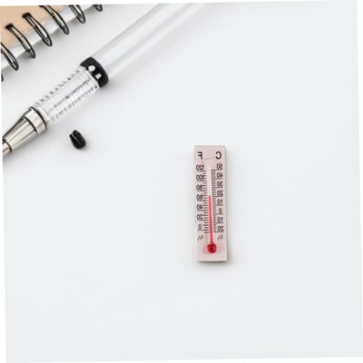 Miniatuur Thermometers Set van 10 Stuks, Realistische Decoratie voor Poppenhuizen, Analoge Mini Thermometers voor Gedetailleerde Meubels en Authentieke Miniatuurscènes