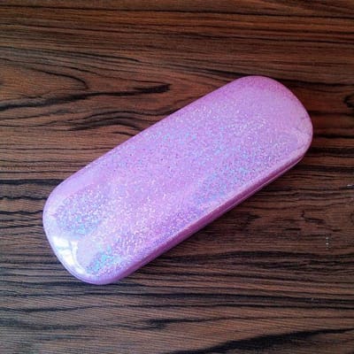 Brillendoos Mode Glitter Effen Kleur Brillendoos Kleurrijke Student Eenvoudige Brillen Opbergdoos Brillendoos Dagelijkse Voorraad roze