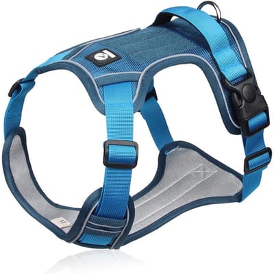 Hondentuig Reflecterend Medium Grote Honden Tactisch Vest Groot 1680D Waterdicht Oxford Doek Hondentuigen Huisdier Accessoires Benodigdheden S blue