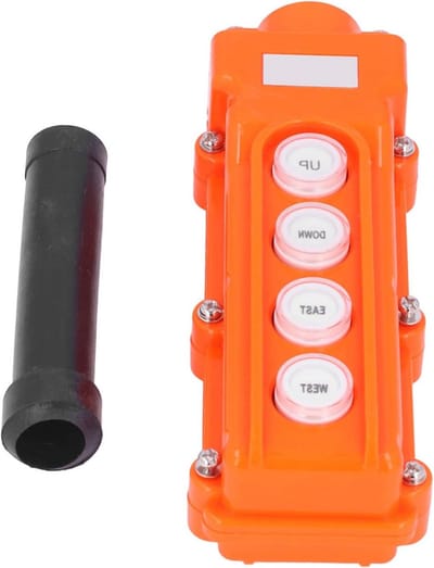 Weerbestendige afstandsbediening voor kranen, robuuste hefcontroller met IP65 bescherming, 4 knoppen voor industrieel gebruik buiten