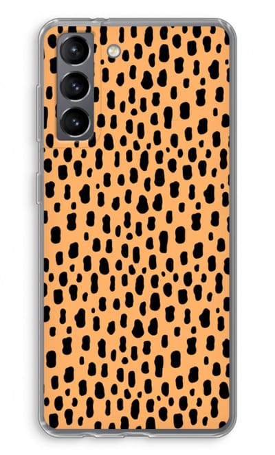 Case Company® - Hoesje geschikt voor Samsung Galaxy S21 hoesje - Panter - Soft Cover Telefoonhoesje - Bescherming aan alle Kanten en Schermrand