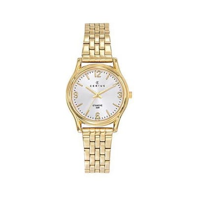 Certus-dameshorloge-model 630815-goudkleurig-5 atm waterdicht-Diameter 28 mm-made in France