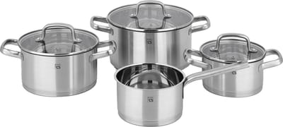 CS Kochsysteme® pannenset Beckum RVS 4 delig