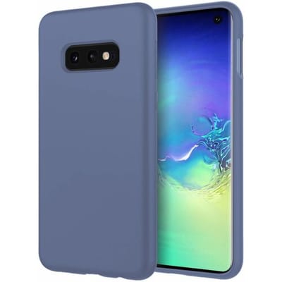 Silicone case geschikt voor Samsung Galaxy S10e - lavendel grijs - Flexibele en Duurzame Case - Stijlvolle Silicone Hoes - Val- en Krasbestendige Bescherming - Zachte Siliconen Beschermcase