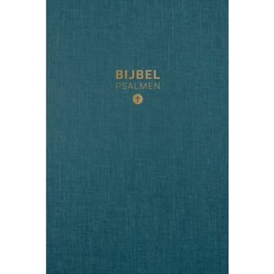 Hsv Bijbel Met Psalmen 10x15 Linnen Petrol