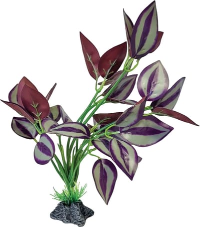 Repto Plant Standing Purple Leaves kunstplant voor reptielen en amfibieën 19 x 15 x 23 cm