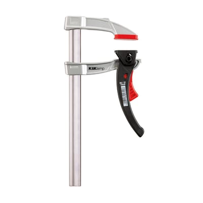 Professionele hefboomklem, klembreedte 120 mm, uitsteek 80 mm, van aluminium, innovatief, ergonomisch, made in Germany