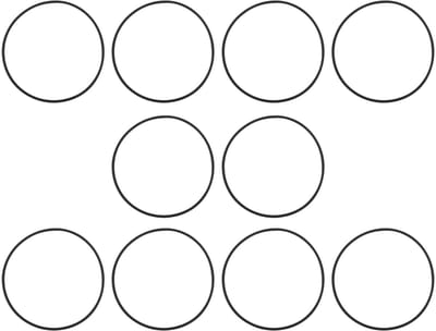 Dailygoody - Rubber afdichtringen - Vervangingsonderdeel - Zwart - O-ring afdichtingen - Geschikt voor Bestway zandfiltersystemen - 10 stuks