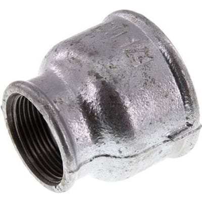 Rp 2'' x Rp 1 1/4'' Verzinkt Gietijzeren Ronde Sok 25 Bar