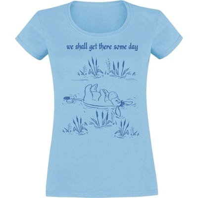 Winnie The Pooh - Disney T-shirt - We Shall Get There Some Day - M tot XXL - voor Vrouwen - lichtblauw