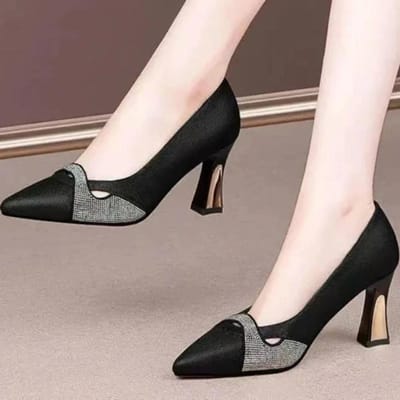 Schoenen voor Dames Mode Lente en Herfst Dames Pumps Effen Kleur Pailletten Puntige Neus Laag Uitgesneden Zapatillas De Mujer 40