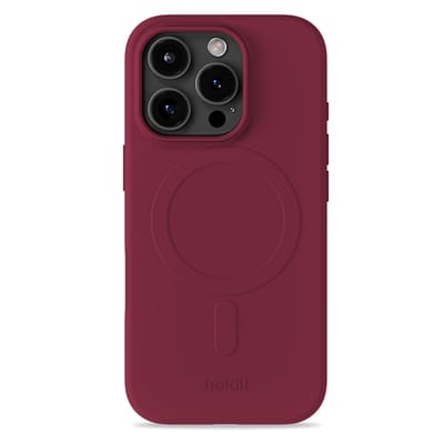 Holdit Soft geschikt voor MagSafe Case geschikt voor iPhone 16 Pro - Red Velvet
