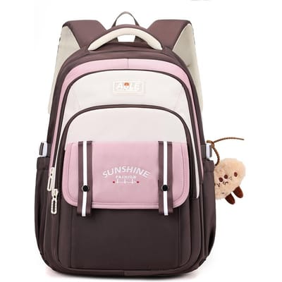 Waterdichte Nylon Rugzak voor Dames Schooltassen Reistassen collage student Schooltas voor Tienermeisjes Boekentas Mochila white