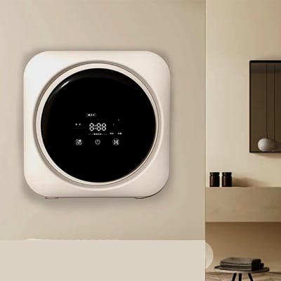 Mini Elektrische Wasdroger & Wasmachine met Touchscreen - Draagbaar & Wandmontage voor Kamperen en Reizen
