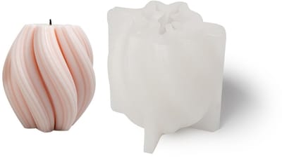 TopWosk Kolumna Fale - Silicone Vorm - 3D Effect - 93x100 mm