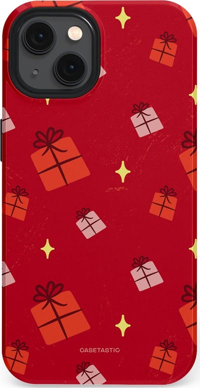 Casetastic hoesje geschikt voor Apple iPhone 13 - MagSafe - Dubbellaagse bescherming - Rode Sinterkerst Cadeaus - Fashion Case - Rood