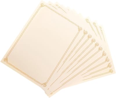 15 Vellen Documentpapier voor Certificaten en Prestaties - Ideaal voor Diplomapapier en Computergebruik