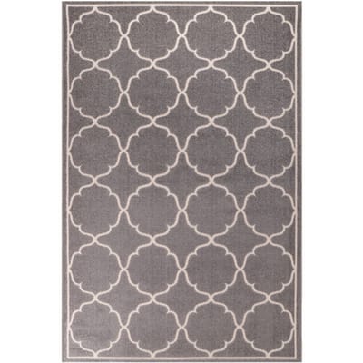 Muratap Berlin outdoor vloerkleed binnen en buiten laagpolig tapijt tuin licht grijs- 80x150 cm