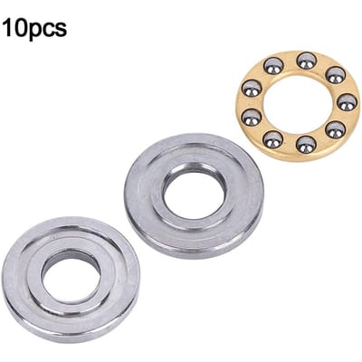 10 stuks Drukkogellager Miniatuur Hoge Precisie Vlakstalen Lagers Set