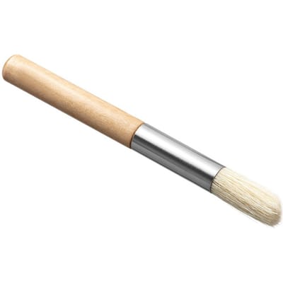 Koffiemolen Borstel Cafe Machine Boon Graan Vuil Stof Verwijderen Schoonmaakborstel Keuken Reiniger Gereedschap Roestvrij Staal Connector beige