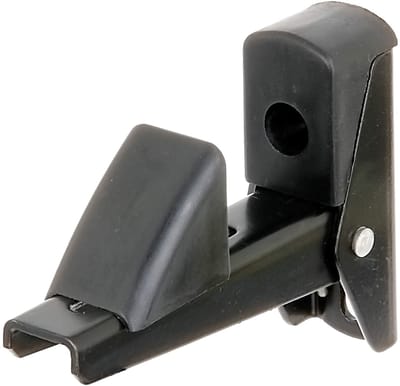 Dailygoods- Deurstoppers zelfsluitend - Raambeslag - Deurvastzetter - Aluminium - Zwart gelakt - Afstand vastzetter 15-50 mm - Raamvastzetter