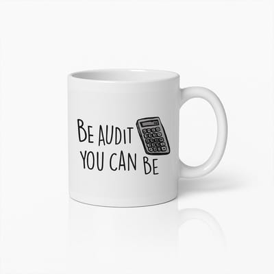 Wees de Beste Auditor Die Je Kunt Zijn 330ml Mok - Grappige Kantoor Koffie Kop met Rekenen Ontwerp voor Auditors