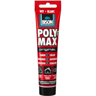 Bison Montagelijm Poly Max Original Wit 165g