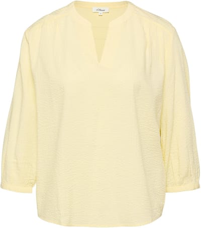 Blouse met all-over print en plooien dames s.Oliver