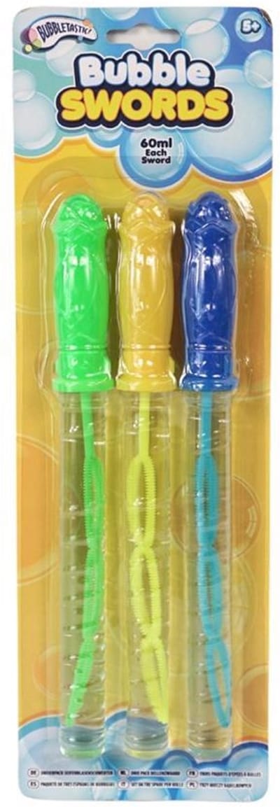 Bellenblaas - zwaard - 25 cm - 3 stuks
