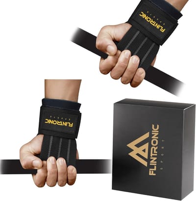 Gewichthefbanden - Polsbanden Steun - Kracht Training - Neopreen Voering - 22 cm - Zwart