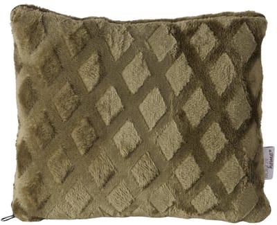 Boltze – 2-in-1 - Deken & Kussen – Plaid - Pluche – Groen – 125 x 160 cm - Polyester