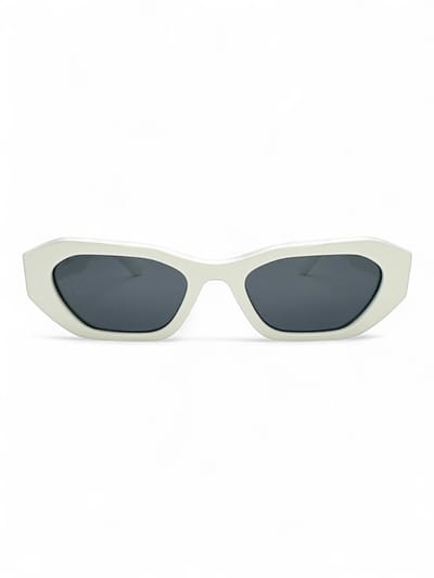 The Brand Remarkable – Zonnebril Unisex – Zonnebril Dames – Zonnebril Heren – Zwart/Wit Polygon – UV400 – Luxe, Duurzame & Trendy Zonnebril – Designer Zonnebril – Mode Zonnebril 2025 – Inclusief Beschermhoes – Polariserend Look