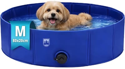 SP® Hondenzwembad - Rond - Hondenbad - Zwembad Hond - Blauw - 80cm x 80cm x 20 cm