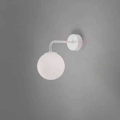 Sollux Lighting Wandlamp Astral - 21x10x22cm - G9 - wit - staal/glas