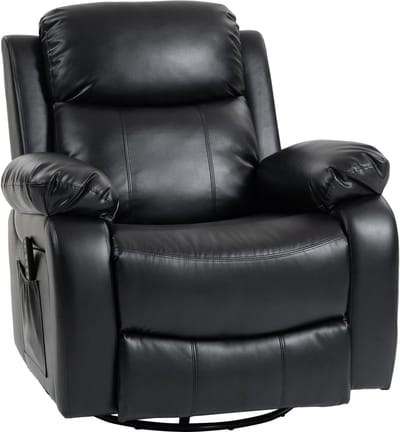 Massagestoel - Relaxfauteuil - Zetel - Sta op stoel elektrisch - Stof - 1 persoons - Met armleuning - Zeer comfortabel - Elektrisch - Zwart