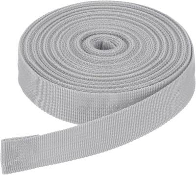 Stevig Nylon Band per Meter voor Tassen, Hobby en Reparatie - Lichtgrijs