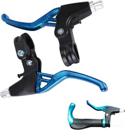 Fiets Remhendels - Stuur Remgrepen - Veilig Fietsen - Robuuste Aluminium Legering - Universele Diameter - Blauw