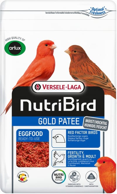 Versele-Laga Nutribird Gold Patee Roodfactorige Vogels - Vogelvoer - 1 kg Roodfactor
