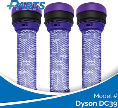 Dyson DC39 Filters (3 Stuks, Plus.Parts® alternatief voor 923413-01)