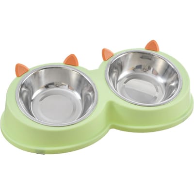 RVS Huisdierbak Multifunctioneel Schuin Anti-mors Schuin Huisdierbak voor Kat Hond gray