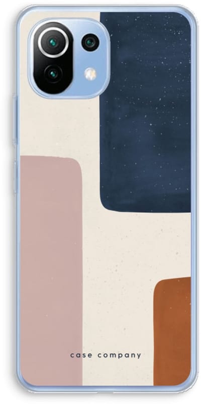 Case Company® - Hoesje geschikt voor Xiaomi Mi 11 Lite hoesje - Geo #5 - Soft Cover Telefoonhoesje - Bescherming aan alle Kanten en Schermrand